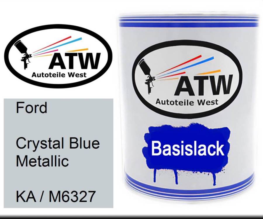 Ford, Crystal Blue Metallic, KA / M6327: 1L Lackdose, von ATW Autoteile West.